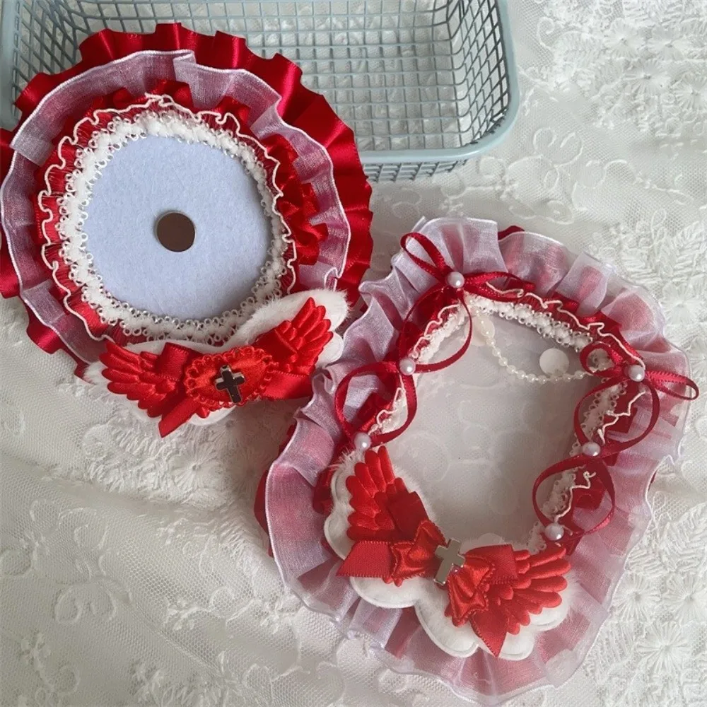 Lace Decorative Card Cover Handmade Card Display Photo Card Storage Multi-layer Design Bow Ribbon Postcard Cover