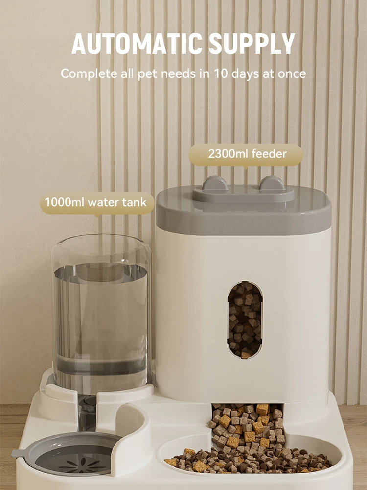 New Automatic Cat Feeding and Water Dispenser Automatic Feeder Water Troughs for Cats Feeding&Watering Supplies Pet Accessories