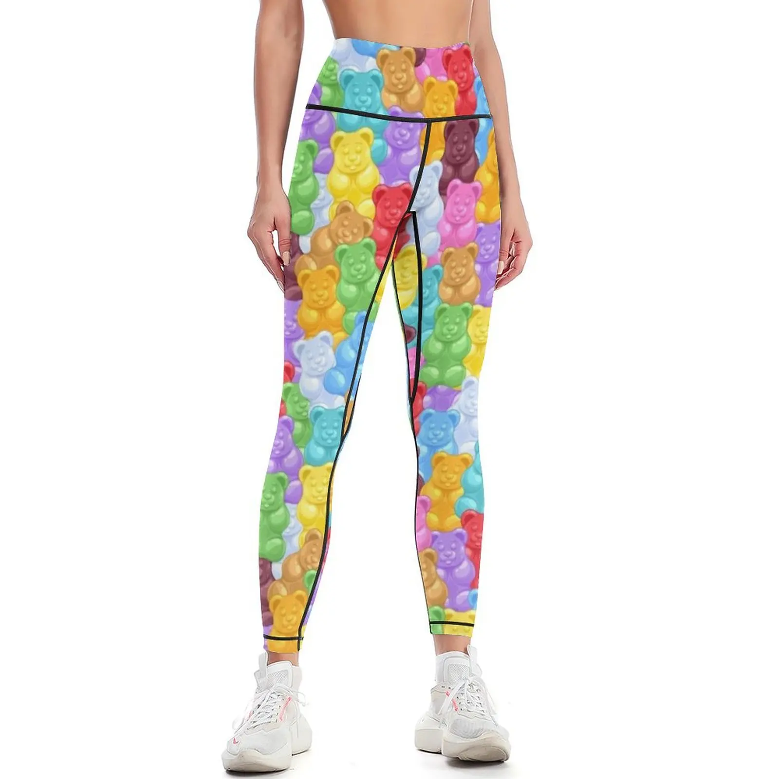 

Rainbow Gummy Bears Leggings sportswear for gym Clothing fitness workout shorts sports for Womens Leggings