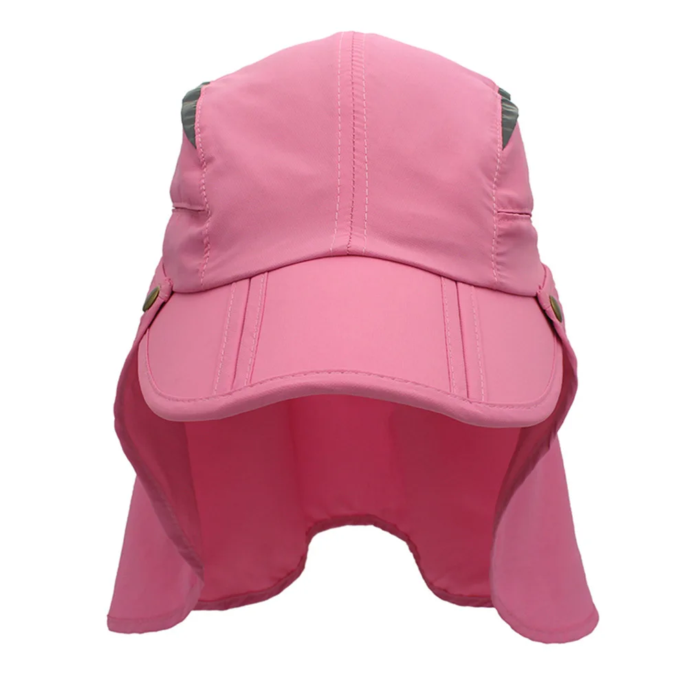 

Flap Cap Unisex Sports Hats Fishing Hat Breathable UV Protection Polyester Reflective Strip Bright Color Long Use Outdoor