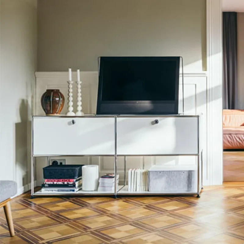 

Mealside module combination, simple cream style integrated, high wall medieval Nordic TV cabinet