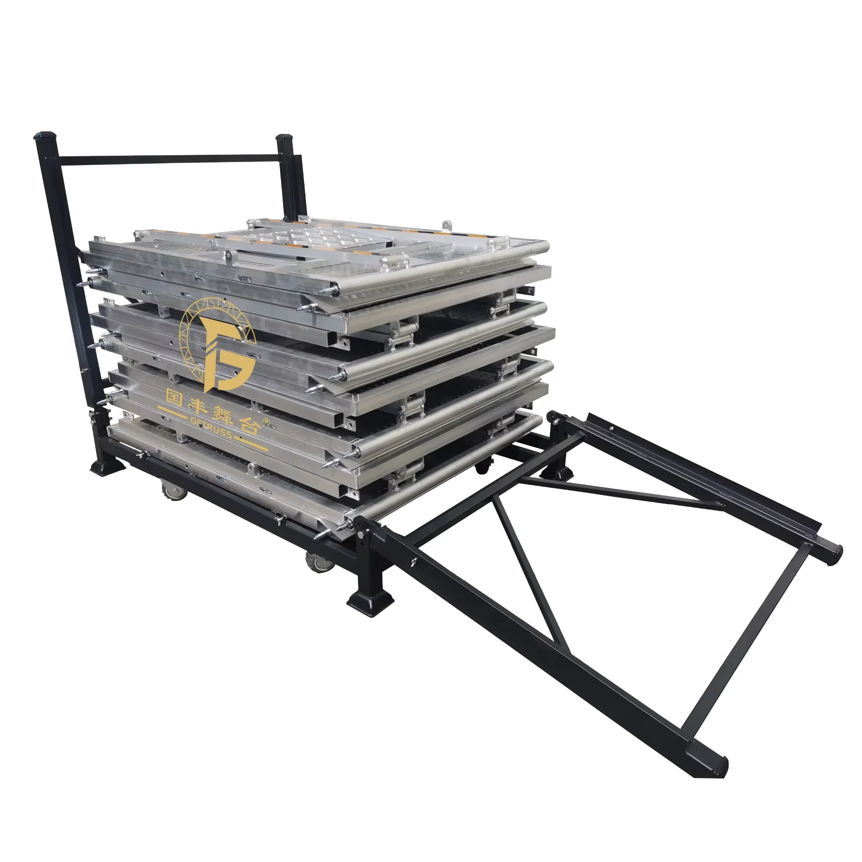 Aluminum Alloy Barriier Cart Convenient Transportation Portable for Loading Truss Displays