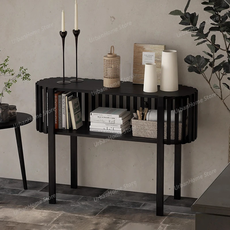 

Wabi Sabi Entryway Console Tables Minimalist Design Living Room Storage Console Tables Rustic Simple Mesa Consola Furniture Home