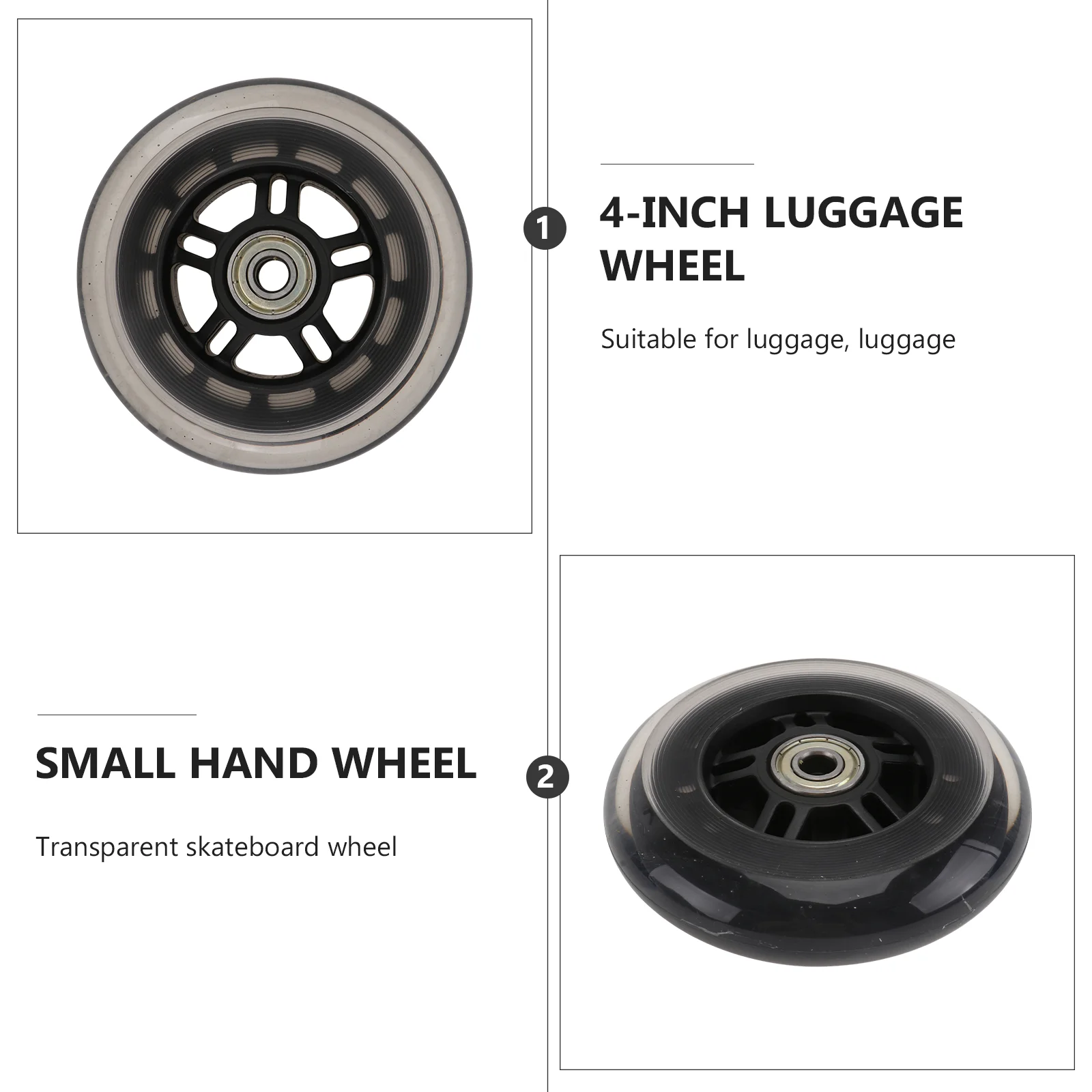 Skateboards For Children From 3 To 10 Years 100mm Scooter Wheels Mute Replacement Wheels For Luggage Suitcase Car