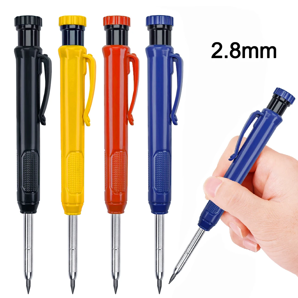 

2.8mm Woodworking Automatic Pencil Carpenter Pencil Set for Art Drawing Woodworking Supplies 4pcs/Set Wholesale