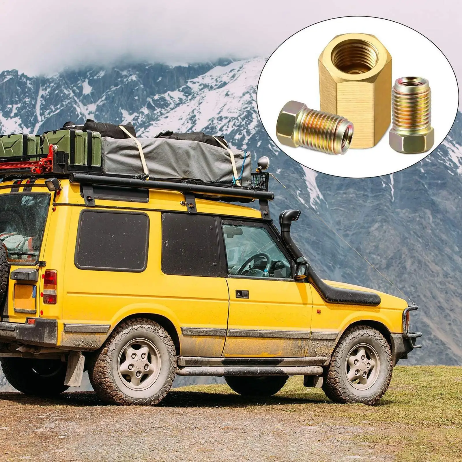 Brake Line Repair Fittings Automotive Brass Thread Adapter & Union Assortment 3/16 Brake Line Attachments For Sedans SUVs