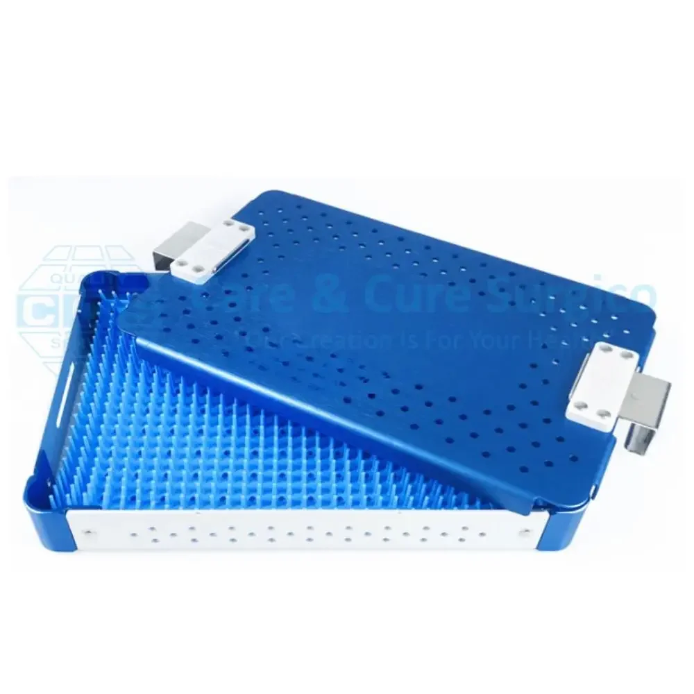 Best Quality Custom Disinfection alloy Container with Perforated Holes Sterilization Box