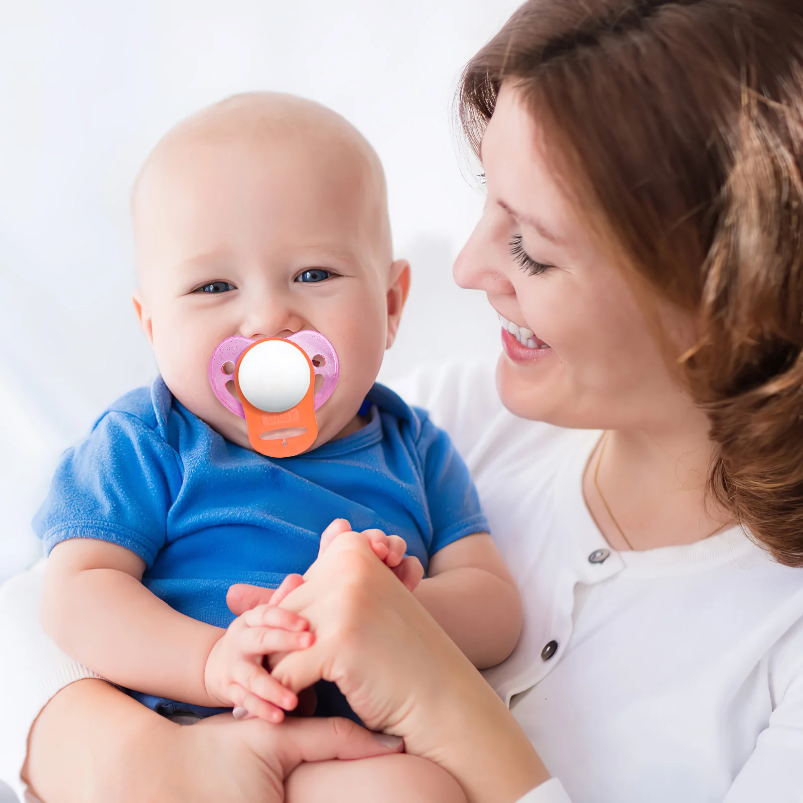 10 Pcs Baby Pacifier Clip Adapter Silicone Gasket Pacifiers Rings Strap Adapters