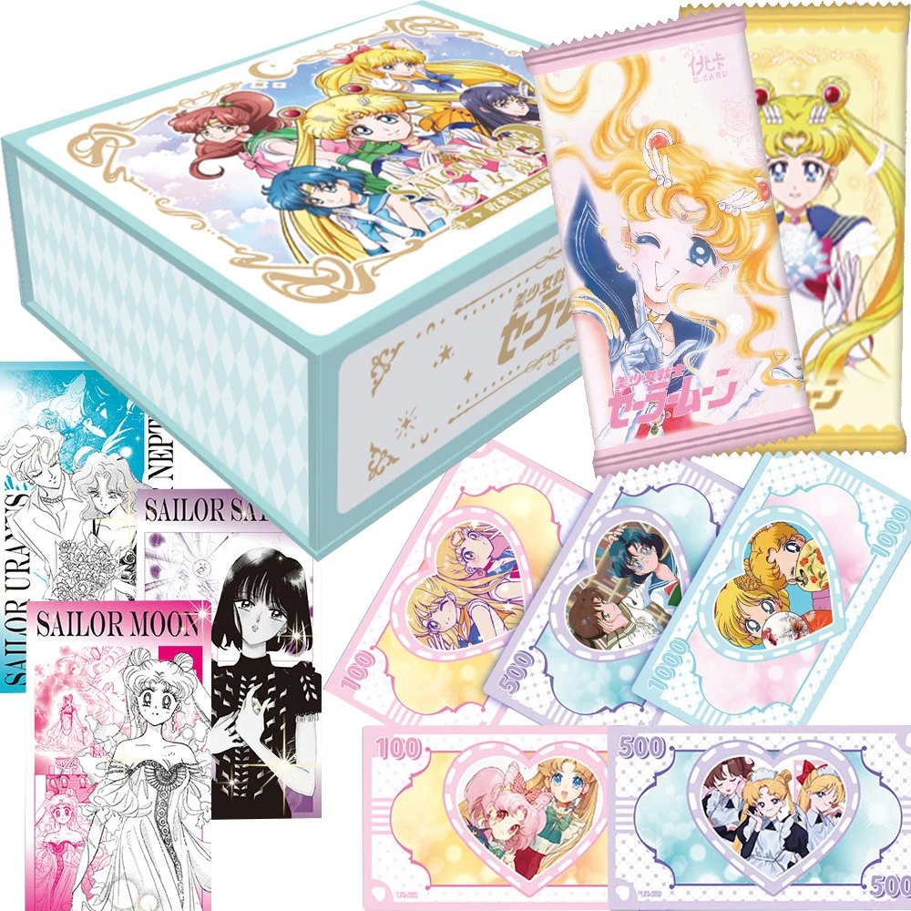 

Sailor Moon Hobby Collection Cards Anime Cute Girls Fun Creative Limited Edition Poker Design Cards Family Table Game Toys Gifts