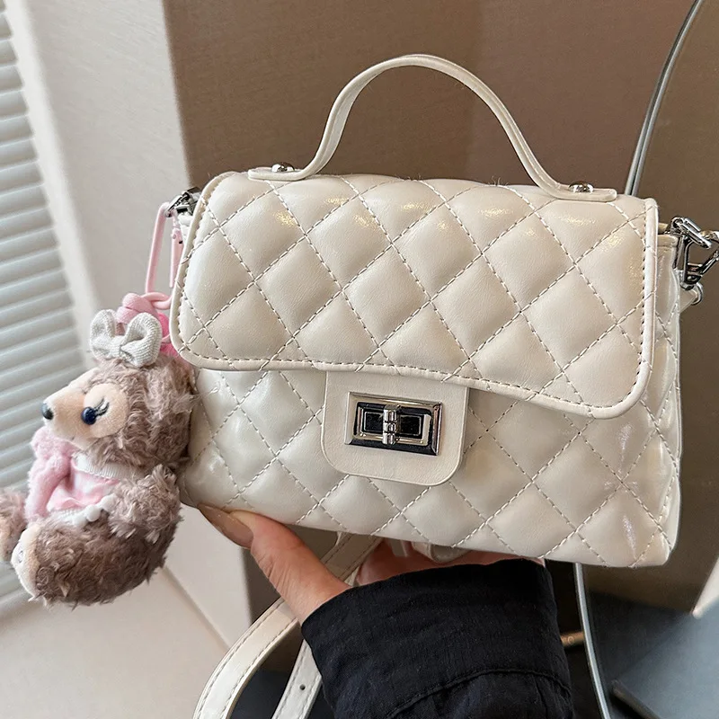 

2025 Summer Women Luxury Quilted Mini Square Bag Chanel-style Chain Shoulder Crossbody Versatile Designer