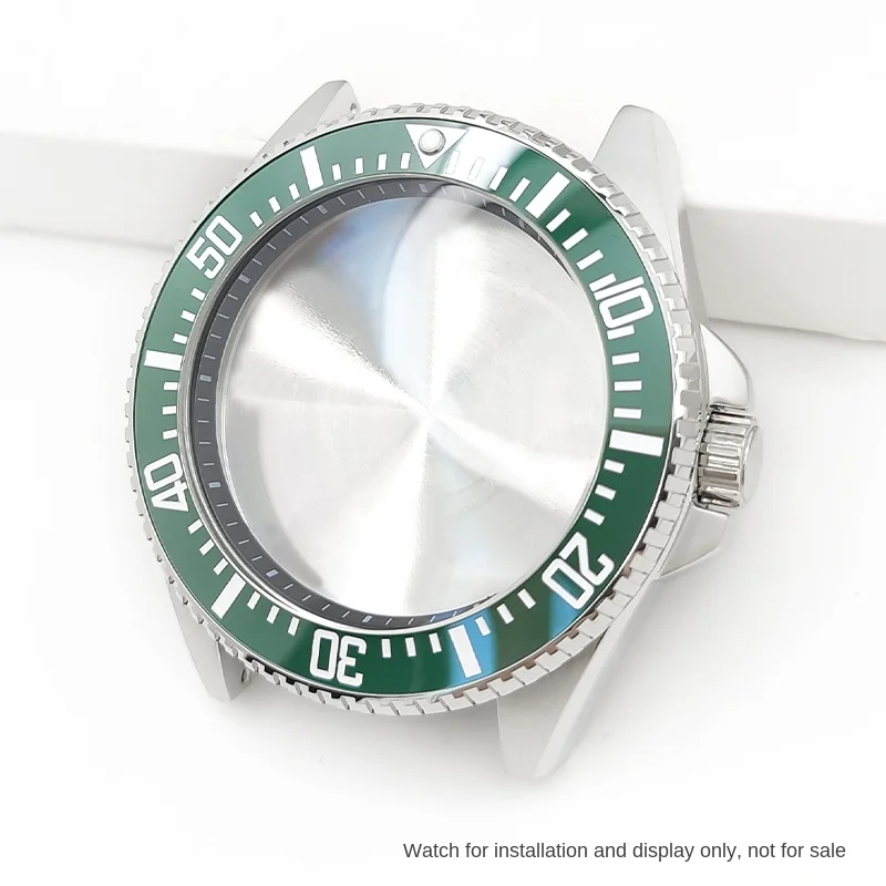 MDV106 Sloping Ceramic Ring For Casio MDV-106 Watch Bezel Insert Fit Ring 12 o'clock Luminous Beads mdv106 watch Ring 41x32.8mm