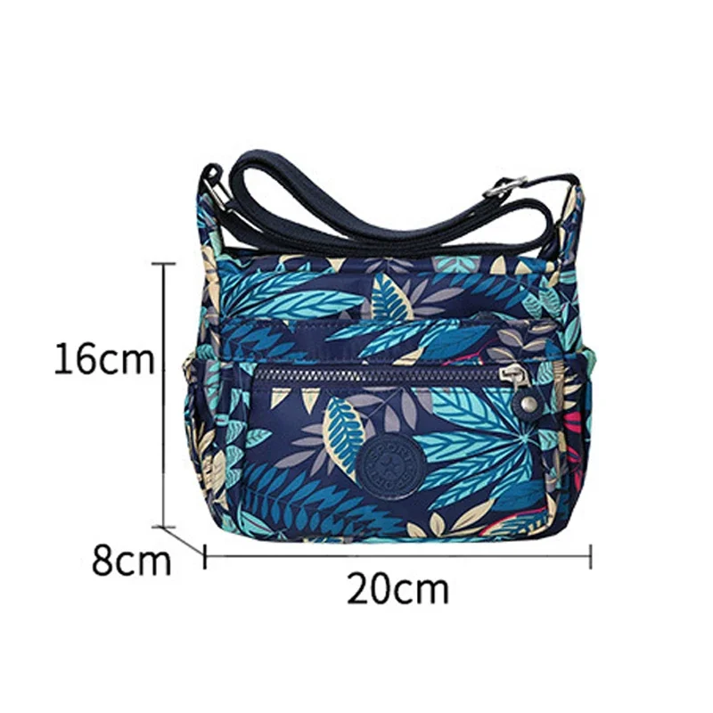 Nylon Printing Crossbody Bags for Women 2023 Fashion Trends Girls Handbags and Purses Small Shoulder Messenger  Bag