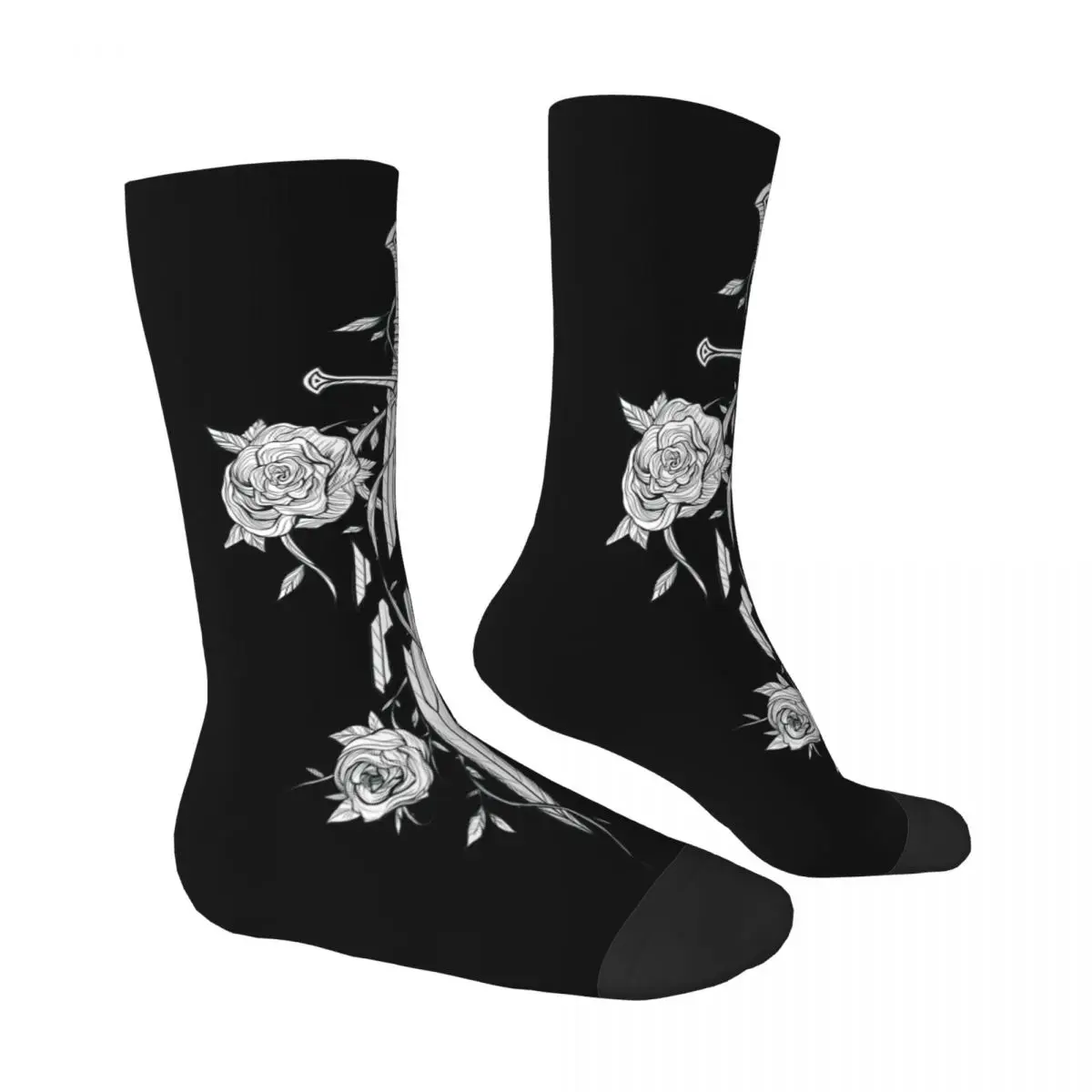 Roses Of The Broken Sword Socks Male Mens Women Summer Stockings Printed