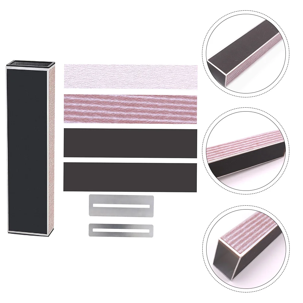 

4 Pcs Sandpaper Guitar Silk Polishing Ruler Finger Board Maintenance Kit Stainless Steel Repair Fingerboard Guard