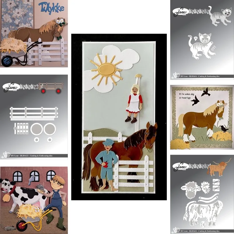 Weather Vane Ladder Fence Metal Die Cutting 2026 New DIY Die Molds Scrap Booking Paper Making Cuts Crafts Big Die Handmade