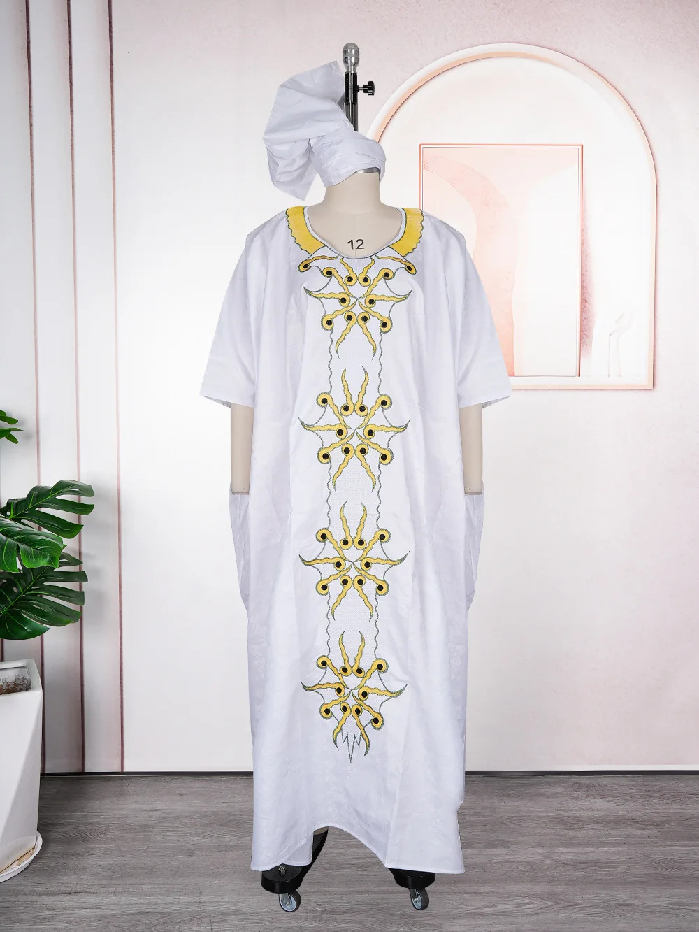 robe-abaya-africaine-luxueuse-pour-femmes-avec-broderie-dashiki-et-hijab-grande-taille-robe-de-soiree-Elegante-pour-l'Eglise-tenue-traditionnelle-africaine