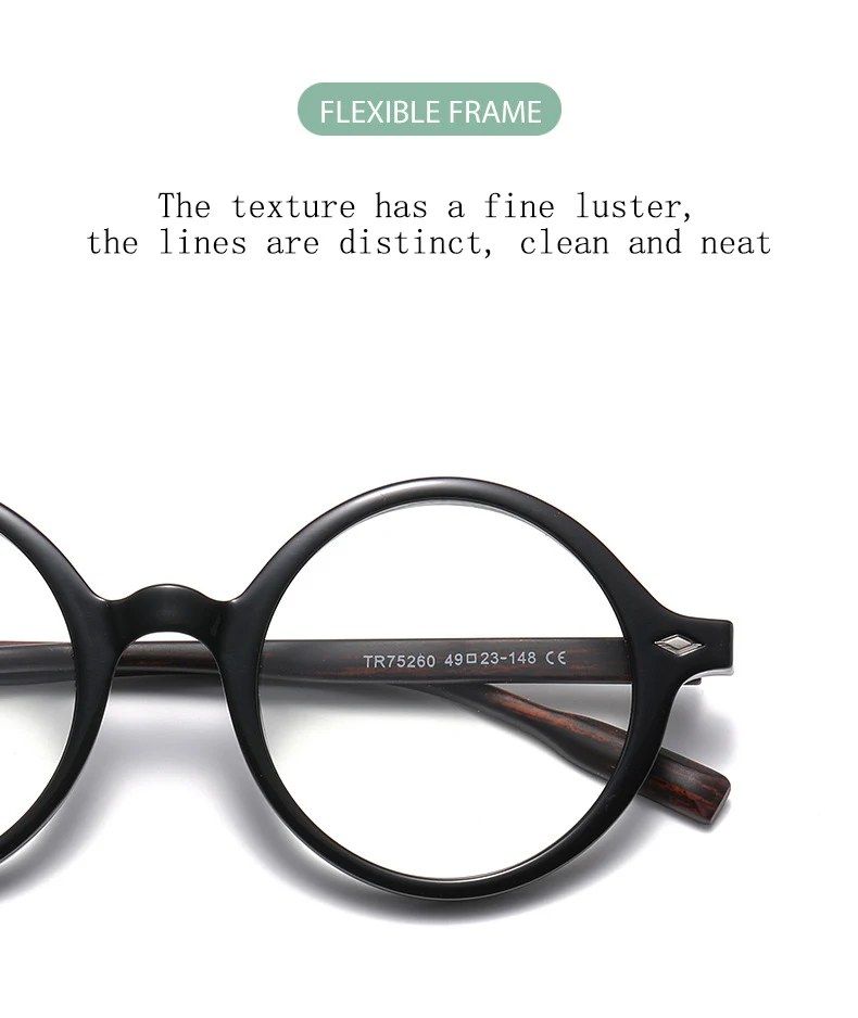 Markendesign Retro Quadratische Übergroße Runde Rahmen Sonnenbrille Korrekturbrille Anti-Blaulicht Hyperopie Myopie Astigmatismus Brillen – Detail 7