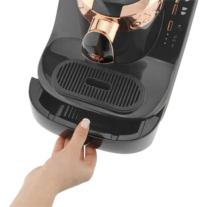 ماكينة صنع القهوة التركية/اليونانية الأوتوماتيكية، الولايات المتحدة الأمريكية 120 فولت UL، أسود/نحاس #5