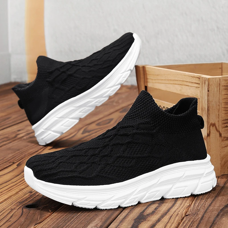 

YRZL Men Walking Shoes Lightweight Breathable Comfortable Running Shoes Non Slip Casual Sports Sneakers For Men Summer Outdoor