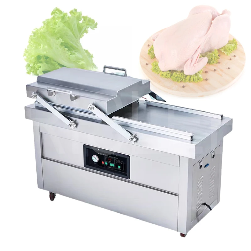 

Double Chamber Automatic Vacuum Machine Nut/Fruit/Meat Packaging Machine Vacuum Sealing Sealer