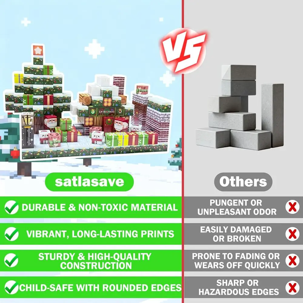 300-częściowy magnetyczny zestaw do budowania - edukacyjne zabawki STEM dla dzieci od 3 lat, idealne na Boże Narodzenie i urodziny