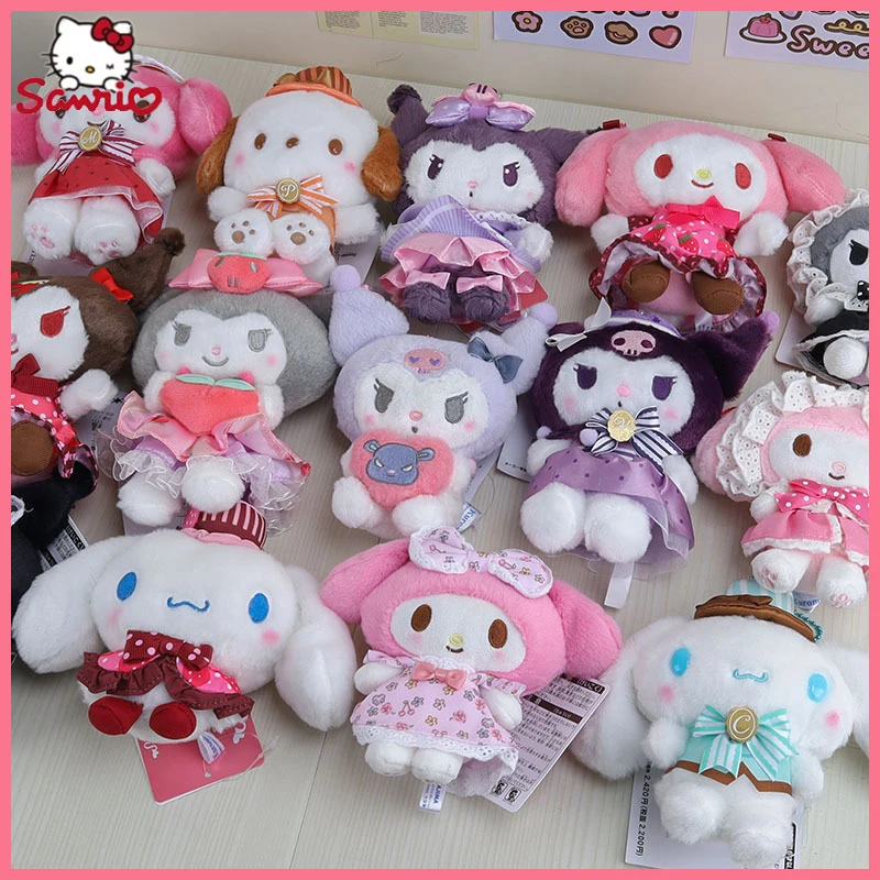 

Sanrio Kuromi Melody плюшевая игрушка кукла милая кукла Творческая мини мультяшная сумка подвеска брелок игрушка декоративный кулон подарок