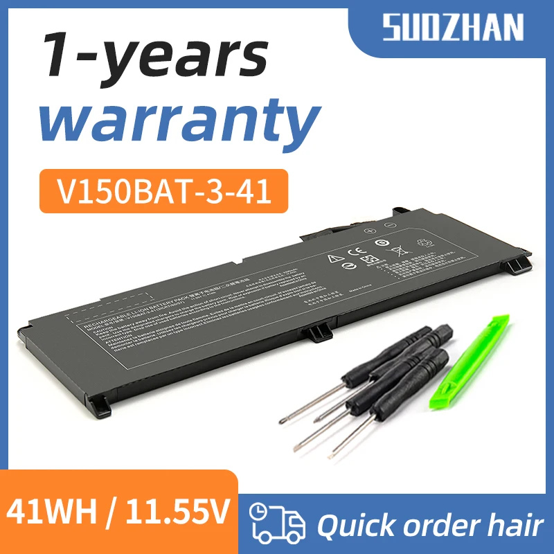 SUOZHAN V150BAT-3-41 Battery For Hasee Z7 DA5NP DA5NS DA5NB DA7NS DA7NP DA7NT Z7T-DA7NP Z7T-DA5NP CV15S02 V155PNPQ NKV155P