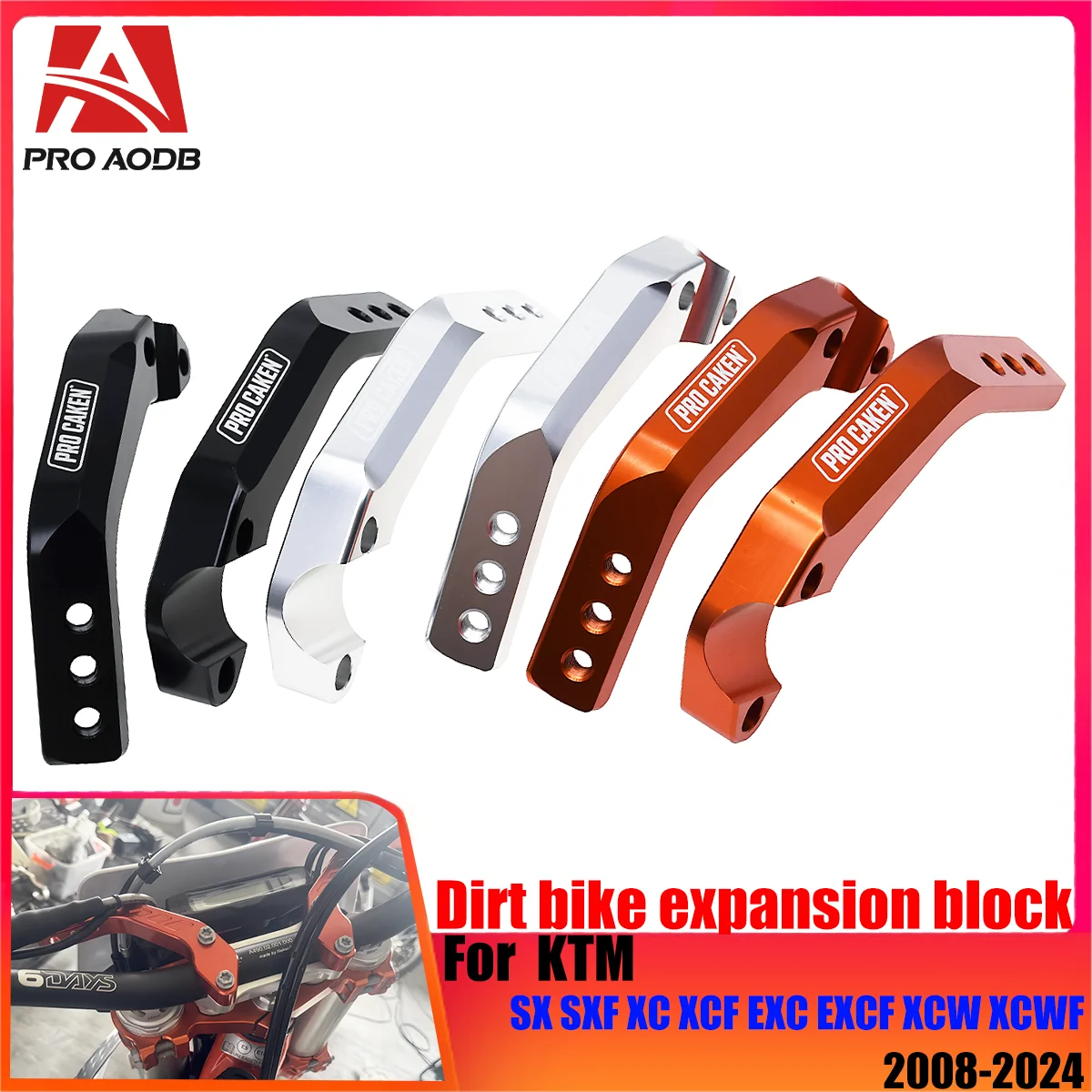 

The new 2024 SUV motorcycle 28mm hand guard bracket For KTM 125-500 SX SXF XC XCF EXC EXCF XCW XCWF TPI SIX DAYS 2008-2024