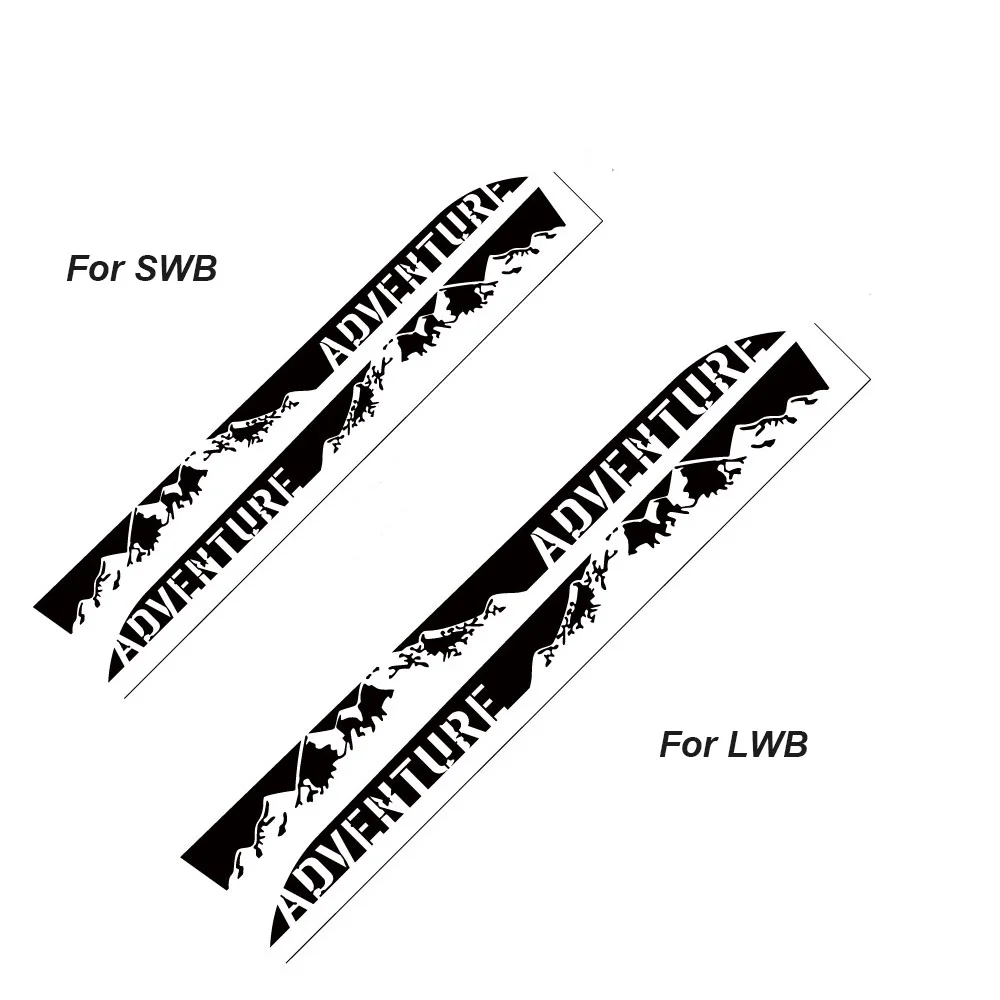 2PCS Car Door Stickers For Renault Trafic 3 2 MK1 MK2 MK3 Tuning Accessories Camper Van Side Motorhome Graphics Vinyl Film Decal view 5