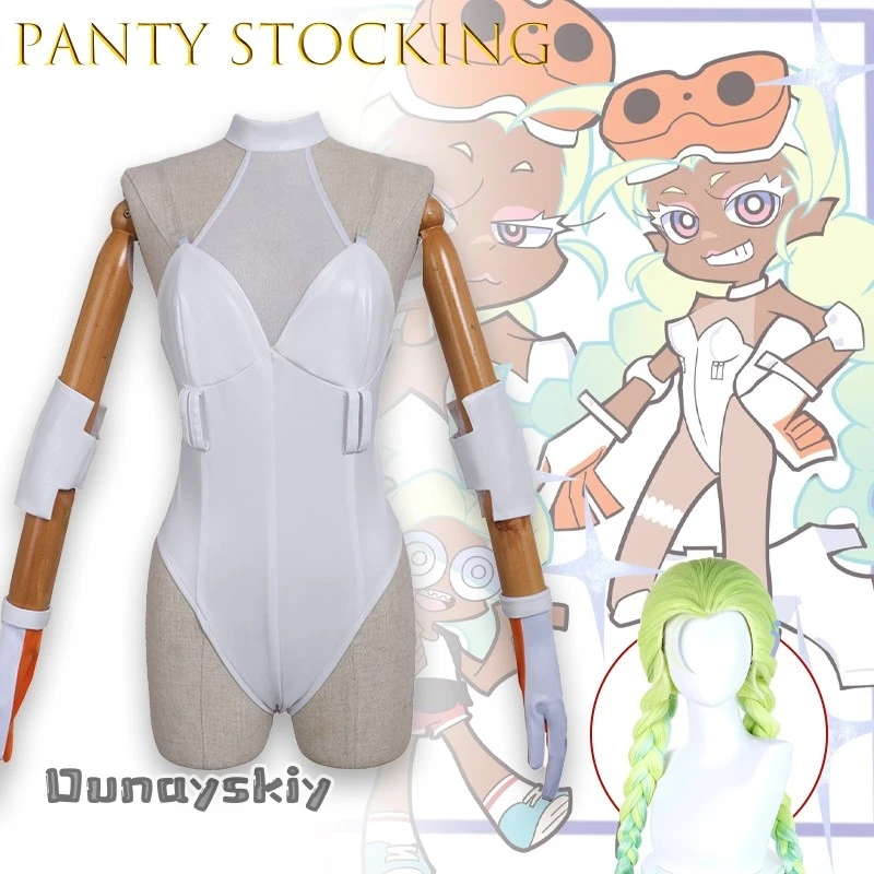 

Apanty Anime Stocking With Garterbelt Cosplay Outfit Black Geek Girl Gunsmith Halloween Costume {Kisekiya}Sexy cosplay Costume