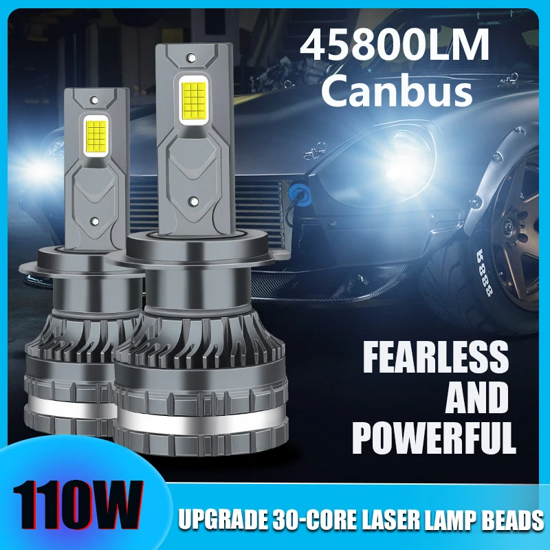 

Super Decode Canbus LED Car Headlight Bulbs H1 H3 H4 H7 H11 9005/HB3 9006/HB4 9012 Headlamp Fog Lamp 15800LM 110W 12V 6000K