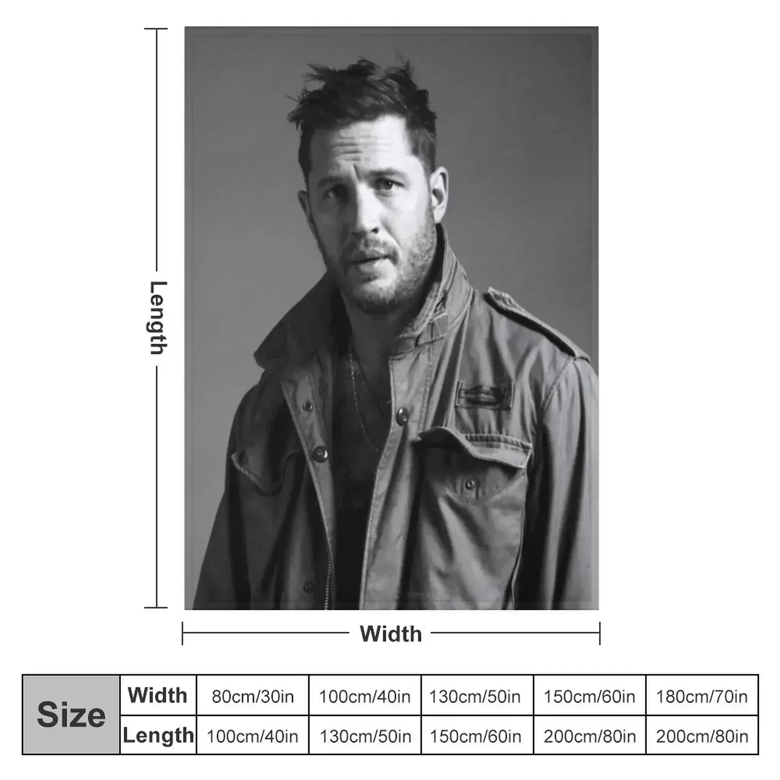 Tom Hardy jeter couverture chaude couvertures d'hiver