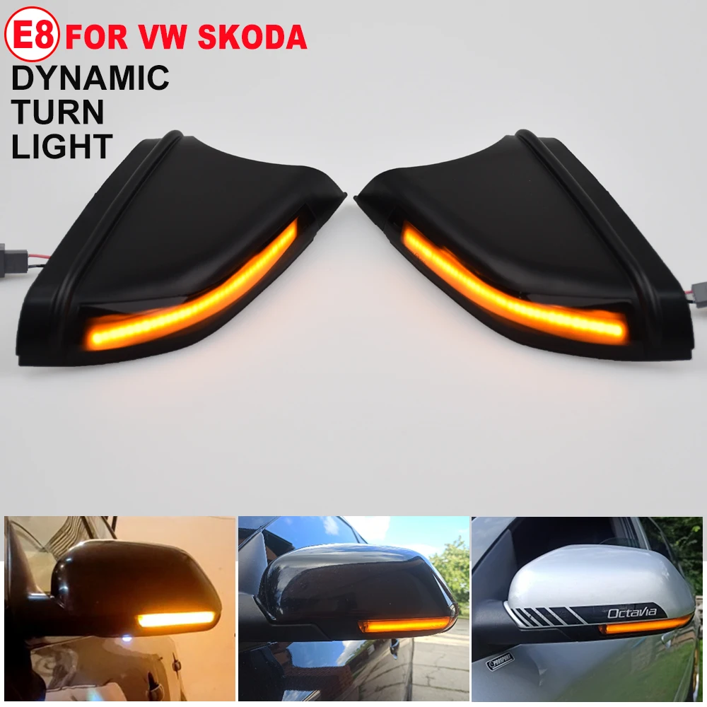 

Боковое зеркало заднего вида, указатель поворота, светодиодный индикатор для VW Polo MK4 2005-2009 Skoda Octavia 2006-2010 1Z0949101C 1Z0949102C