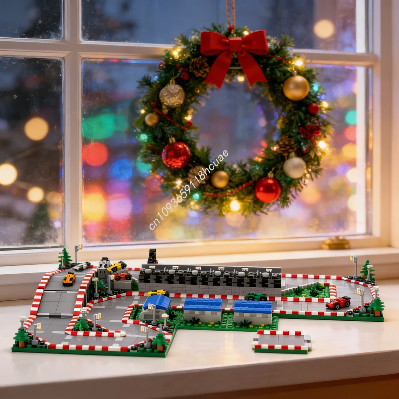 3198pcs MOC City Champions Race Track Model Building Blocks Construction Toys Creative DIY Christmas Gifts Idea Education Kids