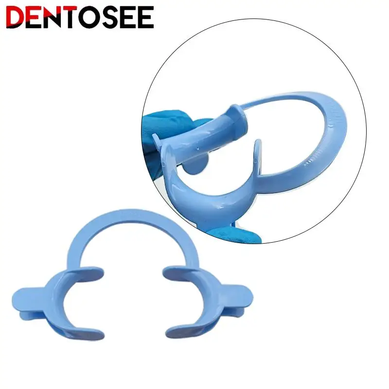 Dental C-Shape Cheek Retractor Lip Mouth Opener Oral Support Tool Blue Teeth Whitening Accessories