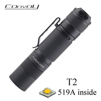 Convoy T2 519A Flashlight AA / 14500 Flash Light Mini Led Lanterna Fishing Portable Lighting