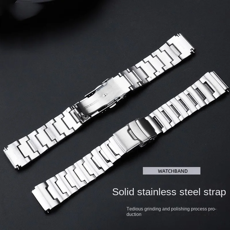 GST-B300 Solid Stainless Steel strap For Casio SHOCK Steel Heart Series GST-B300 MWA-100H MWD-100H Metal watchband Bracelet 20mm