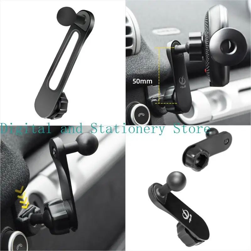 

Y1UB Rotating 17mm Ball Joint Extenders Mobile Brackets for Vehicle Dashboard Camera Mount