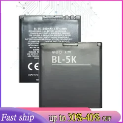 BL-5K 1300Mah For Nokia N85 N86 N87 8MP 701 X7 C7 00 BL 5K Mobile Phone Replacement Battery + Tracking Number