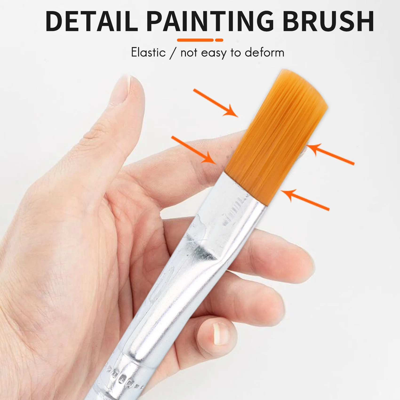 200 Pcs Flat Paint Brushes Small Brush Bulk for Detail Painting Craft Watercolor