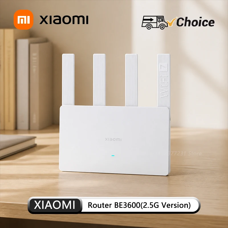 OG NEW Xiaomi Router BE3600 WiFi7 2.4/5GHz Duan Bands 160Mhz 3570Mbps Mesh Networking Gaming Acceleration 2.5G Ethernet Port CN