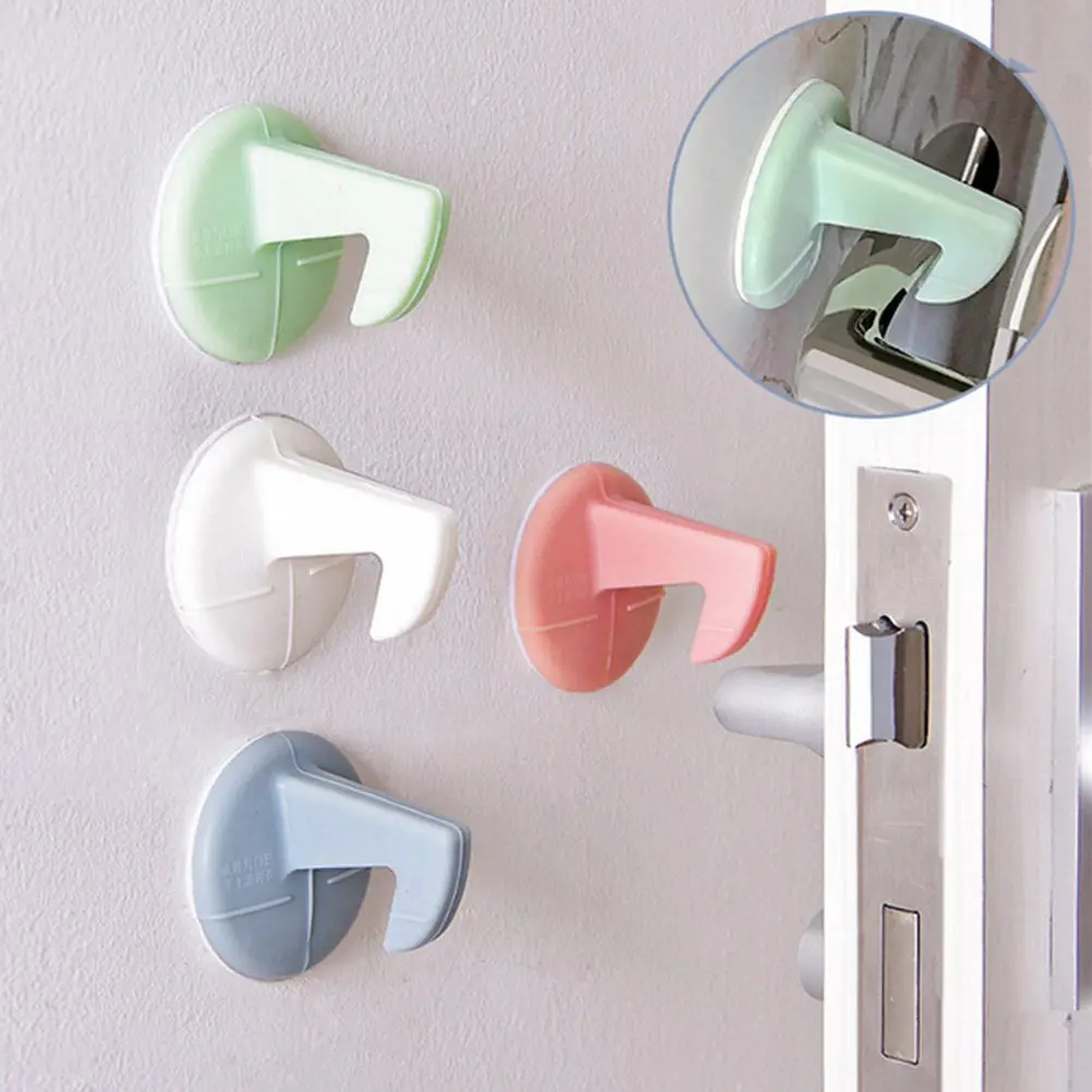 Doorknob Anti-Collision Sticker Thickening White Silicone Bumper Pad Silent Door Wall Protector Door Knob Stopper