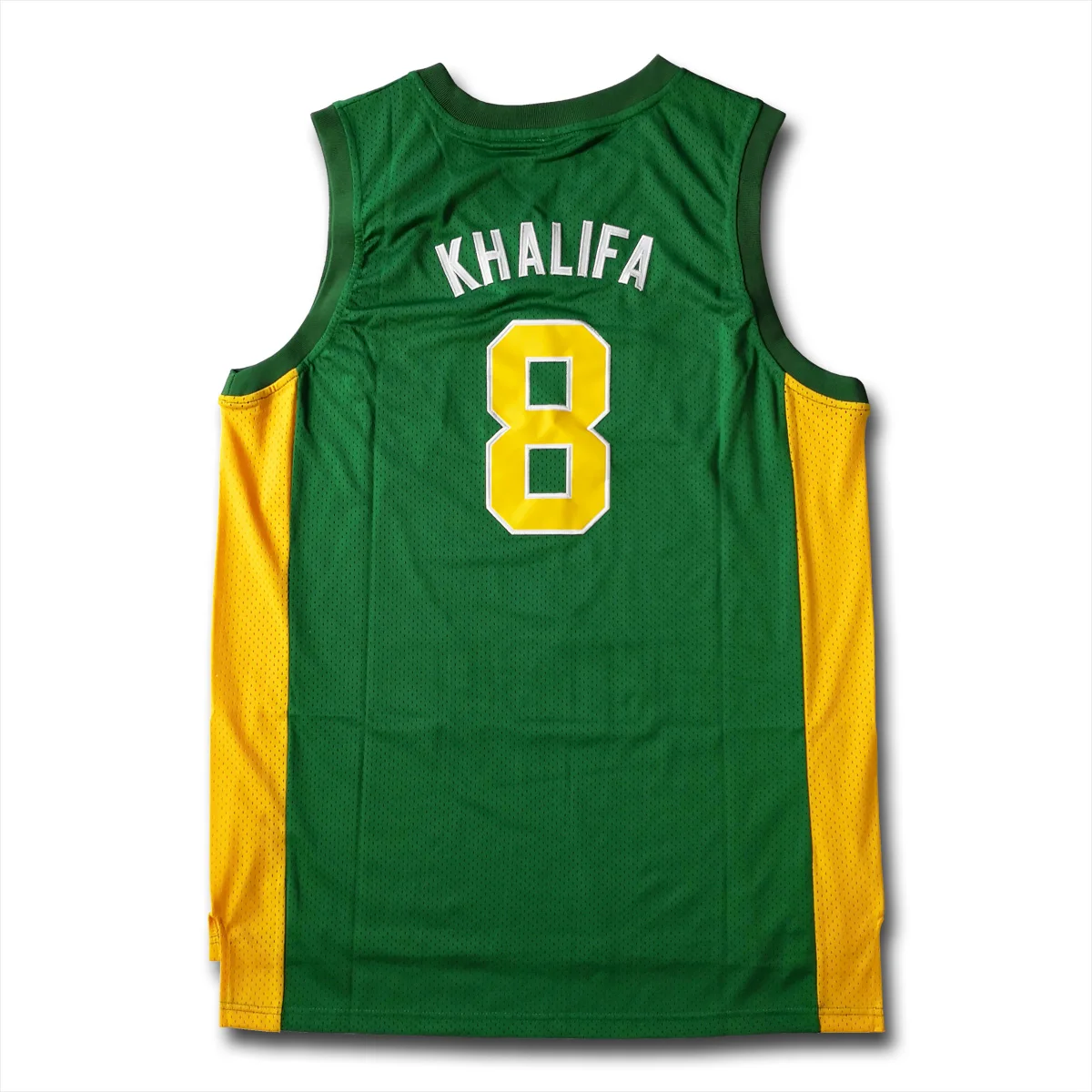 Wiz Khalifa #8 N.Hale High School Men Green Basketball Jersey Fast Shipping