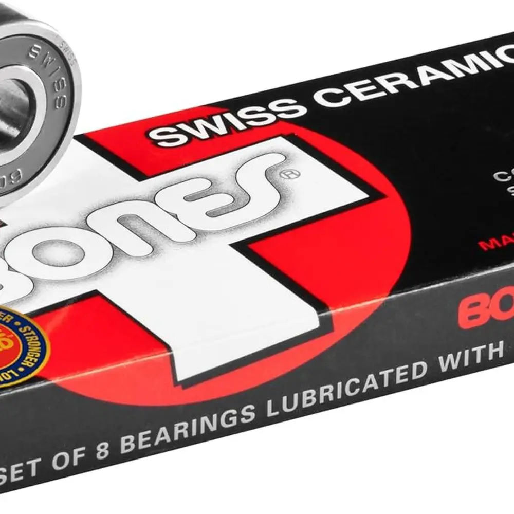 

Swiss-Made Ceramic Skateboard Bearings, 8-Pack