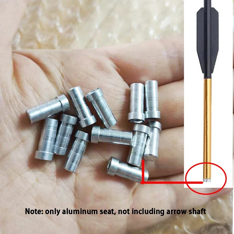 500 Stück Aluminiumeinsätze mit 500 mm Innendurchmesser für 600 mm Außendurchmesser Aluminium-Pfeilschaft-Schießzubehör – Detail 1