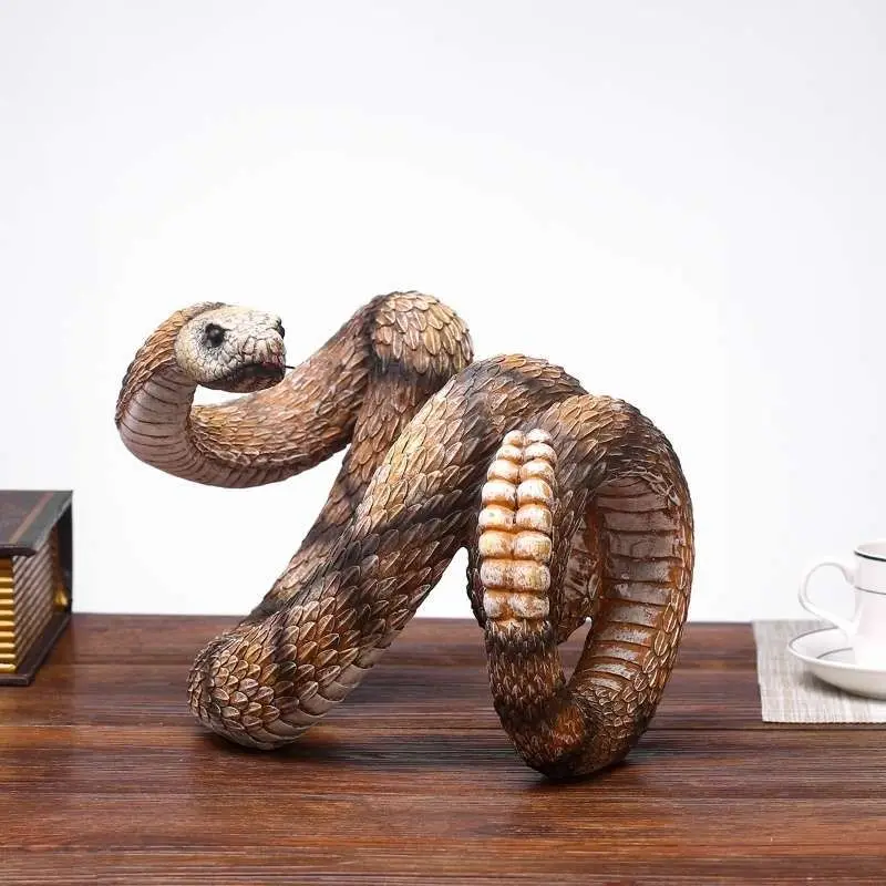 Cobra rattlesnake wine rack living room creative display modern art wine cabinet ornament