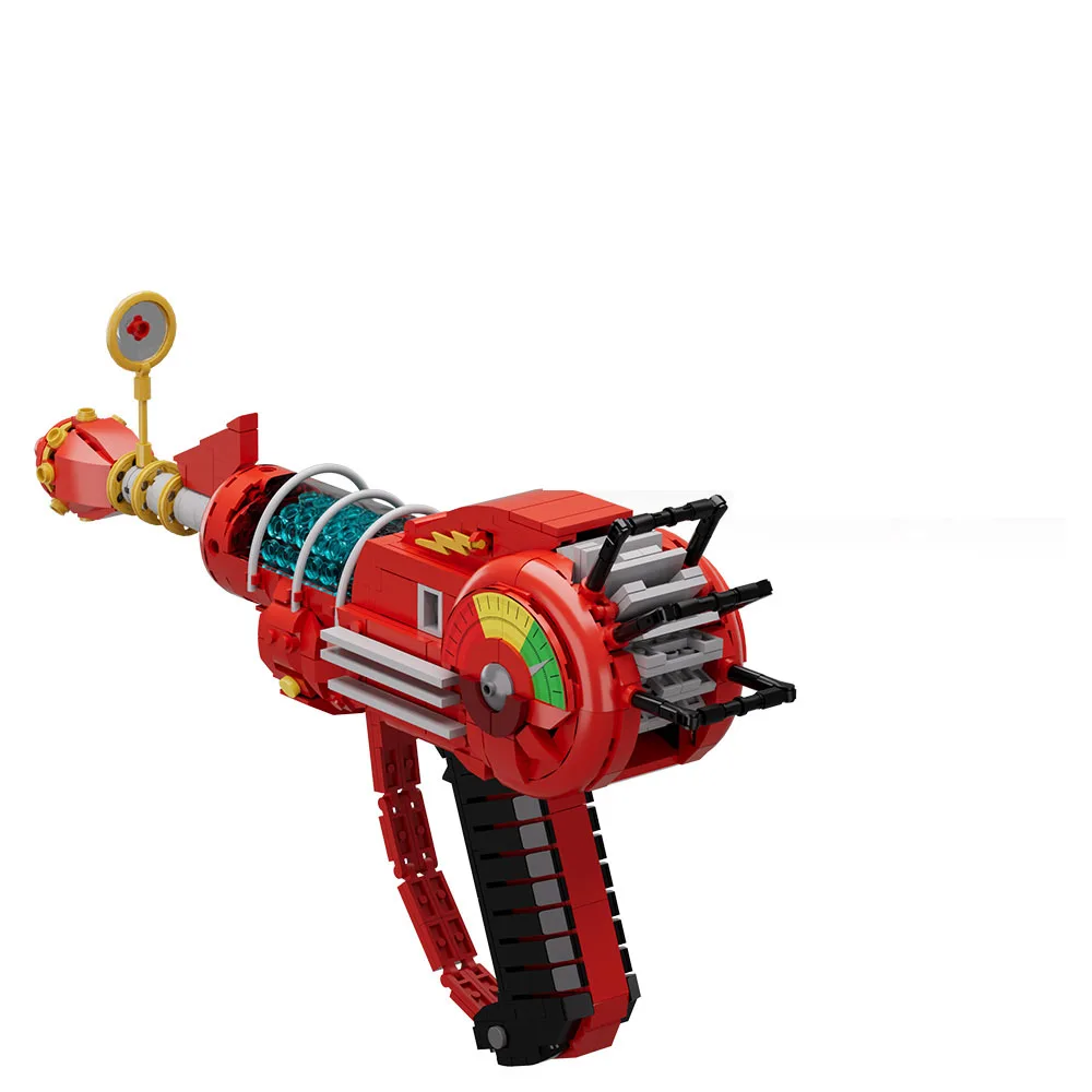 MOC เกมยิง Call of Duty Ray Gun Building Blocks Bright Light เปลี่ยนกระสุนสีแดงรุ่นปืนอิฐของเล่นเด็กของขวัญ