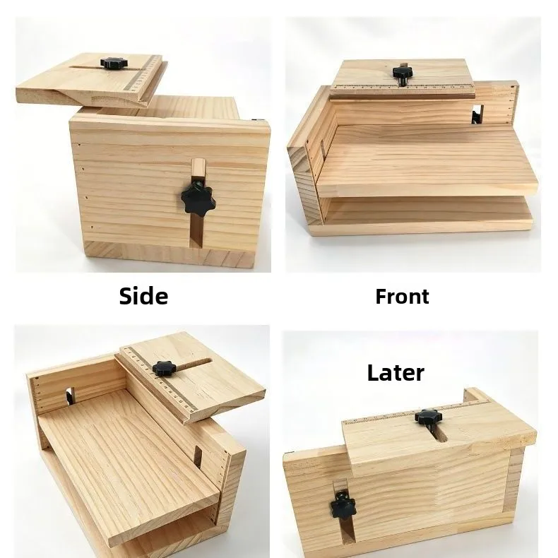 Adjustable Wooden Label Positioning Jig Multi-Direction Sticker Alignment Tool for DIY
