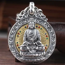 Twelve Zodiac Protecting Buddha Pendant For Men Jewelry Blessing Avalokitesvara Amitabha Samantabhadra Amulet Necklace Lady Gift