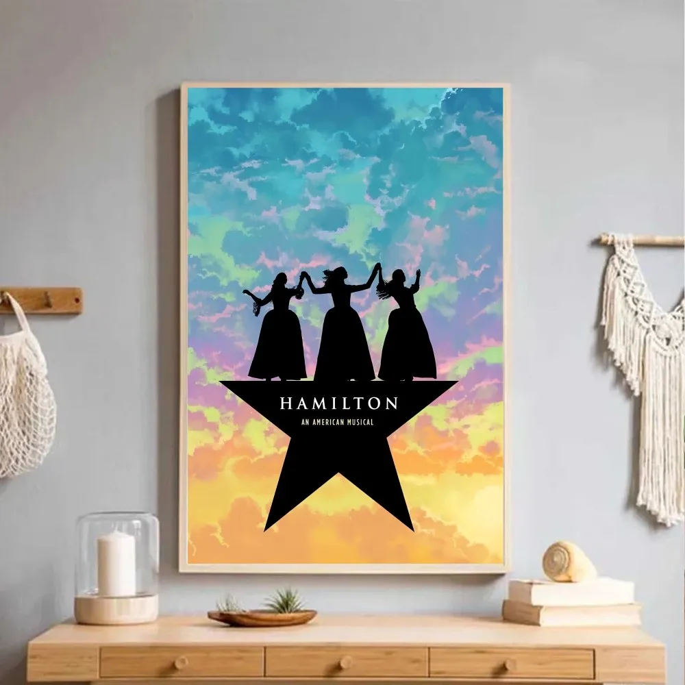 American Musical Hamilton Good Quality Prints and Posters Waterproof Paper Sticker Coffee House Bar Posters Wall Stickers